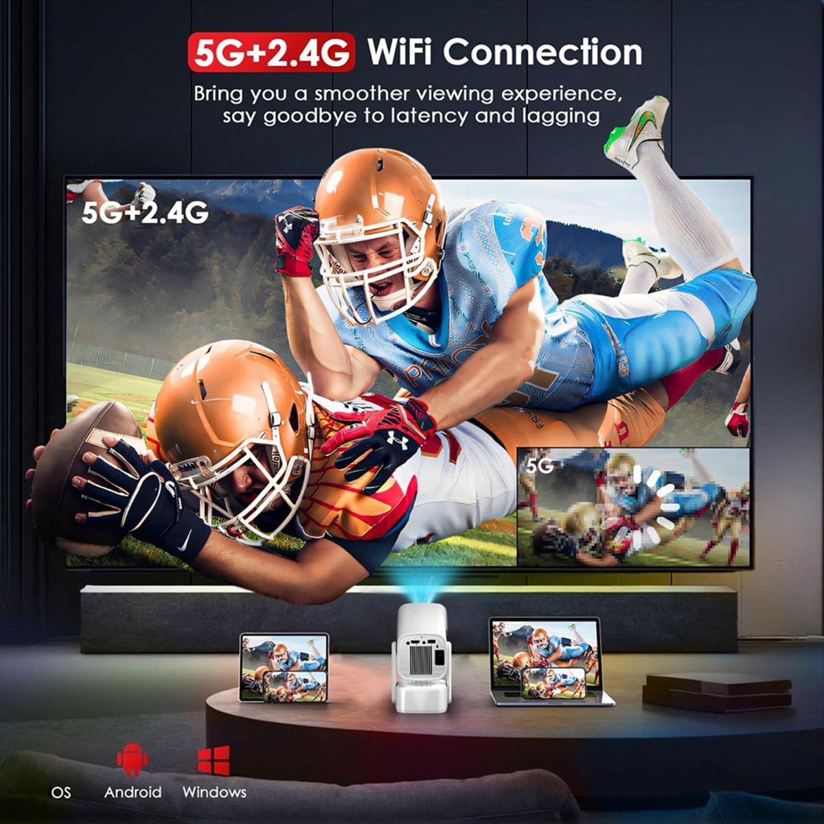 Top Y7S Mini Smart Projector 4 - đánh giá và giá Home Cinema Mini