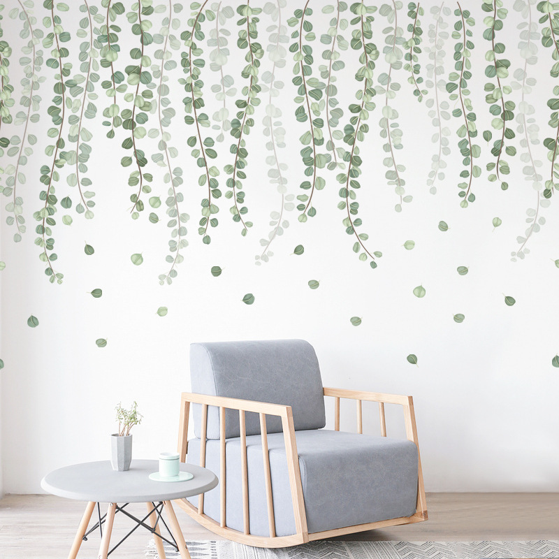 Nordic Wall Sticker Green Vine - đánh giá và giá Home Cinema Wallpaper