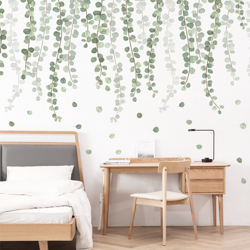 Nordic Wall Sticker Green Vine - đánh giá và giá Home Cinema Wallpaper