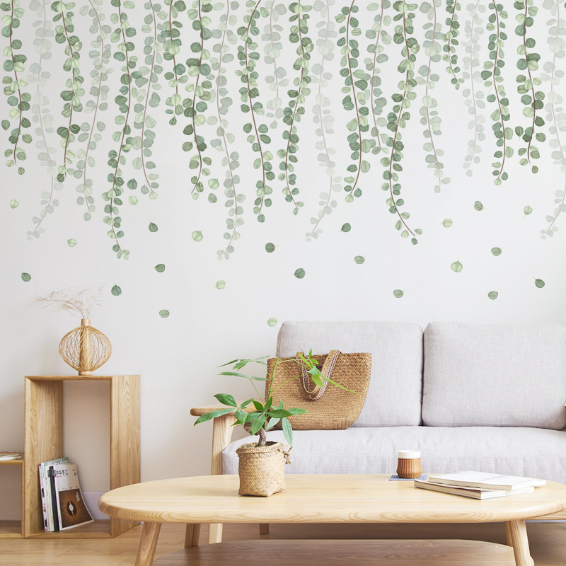 Nordic Wall Sticker Green Vine - đánh giá và giá Home Cinema Wallpaper