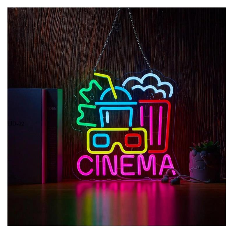 CINEMA Neon Sign, USB Powered  - đánh giá và giá Home Cinema Today