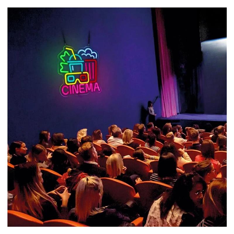 CINEMA Neon Sign, USB Powered  - đánh giá và giá Home Cinema Today