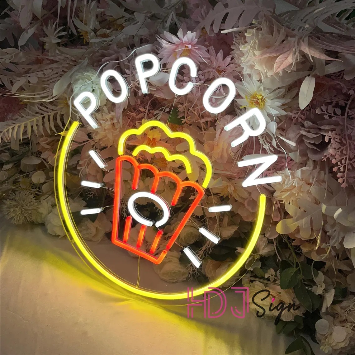 Popcorn LED Neon Sign,Food Bar - đánh giá và giá Home Cinema Food