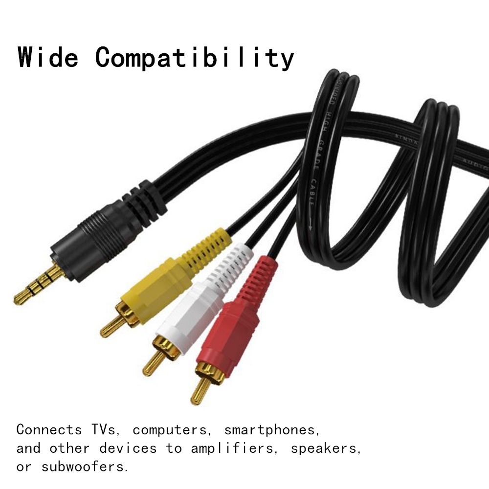 3.5mm to 3 RCA Audio Video Cab - đánh giá và giá Home Cinema Solution
