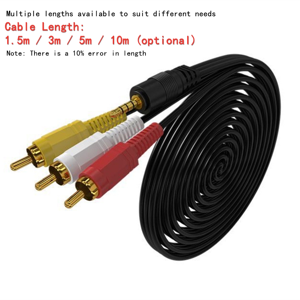 3.5mm to 3 RCA Audio Video Cab - đánh giá và giá Home Cinema Solution