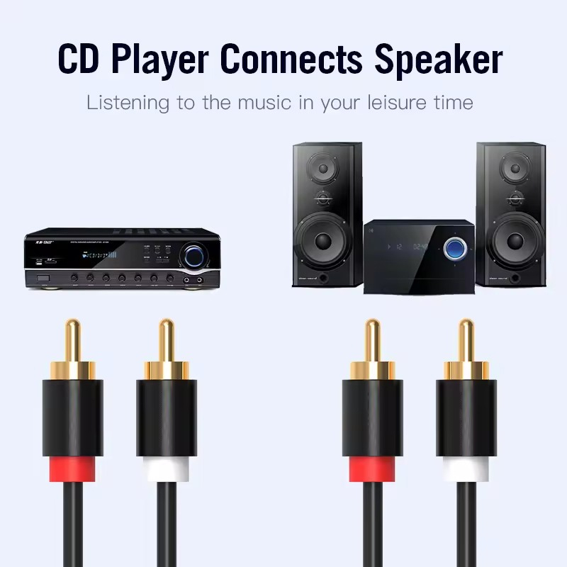 HIFI Stereo RCA Cable 2RCA to  - đánh giá và giá Home Cinema Pc