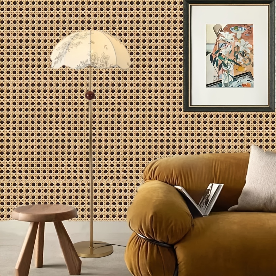 Vintage Wicker Style Self-Adhe - đánh giá và giá Home Cinema Wallpaper