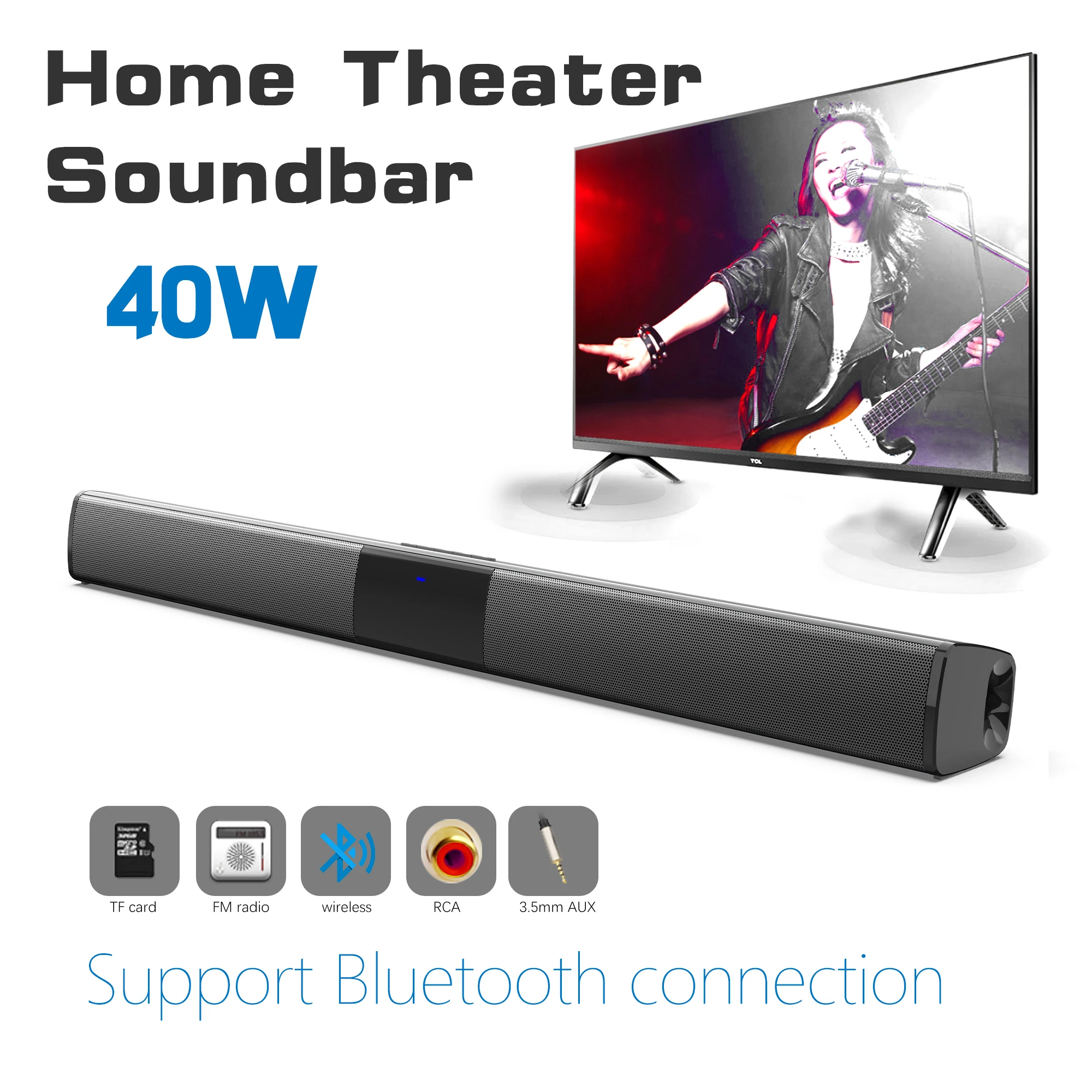 40W High Power Soundbar for TV - đánh giá và giá Home Cinema Pc