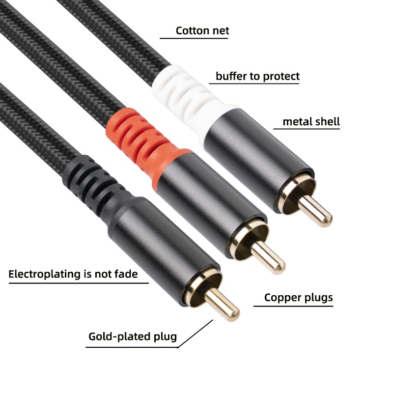 1/2/3M 1 RCA Male To 2 RCA Mal - đánh giá và giá Home Cinema Solution