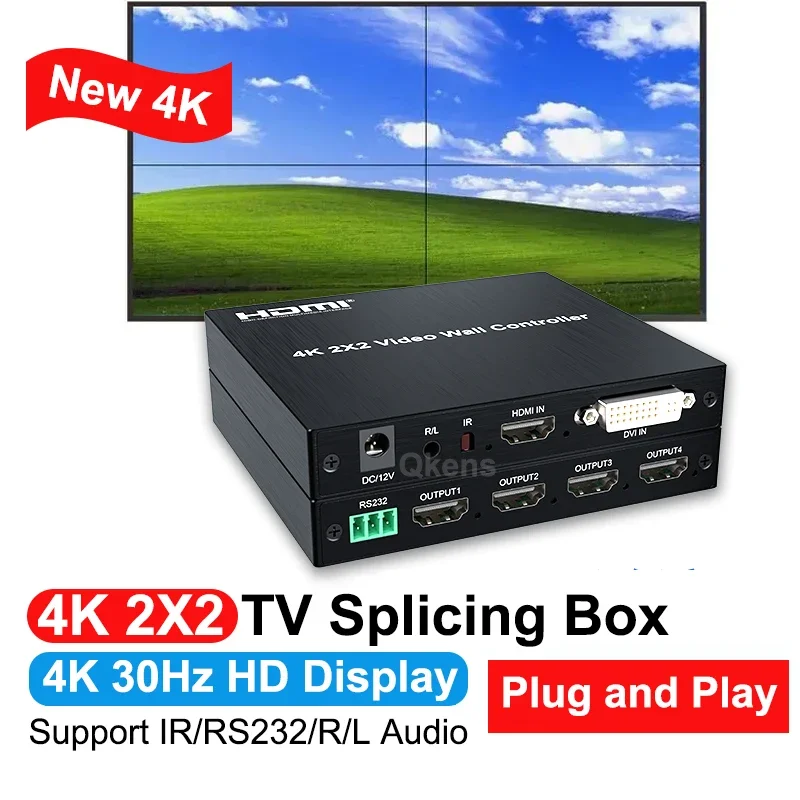 4K 2x2 HDMI TV Wall Controller - đánh giá và giá Home Cinema Wall Panels