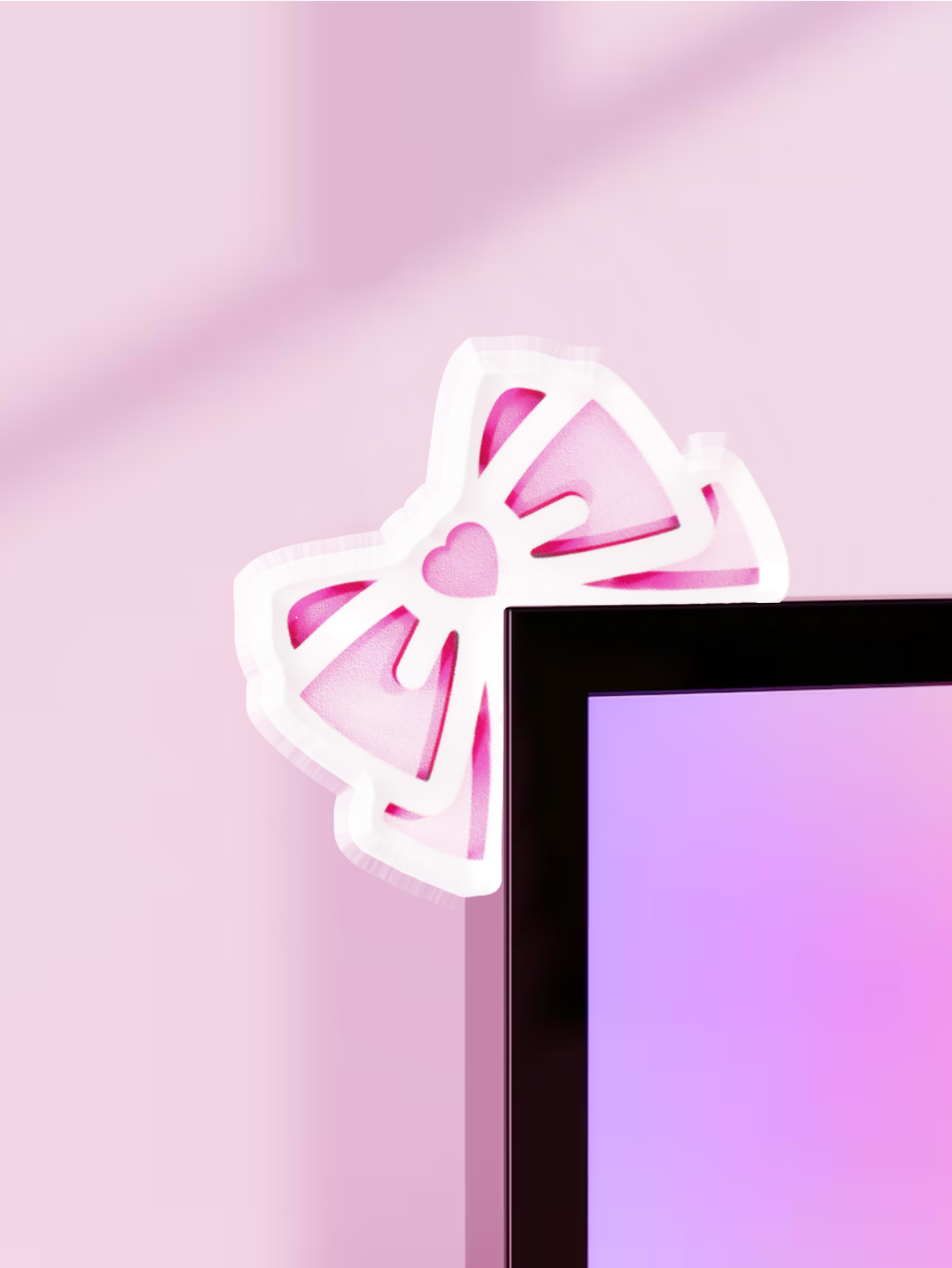 Kawaii Bow Monitor Decor Pink  - đánh giá và giá Home Cinema Pc