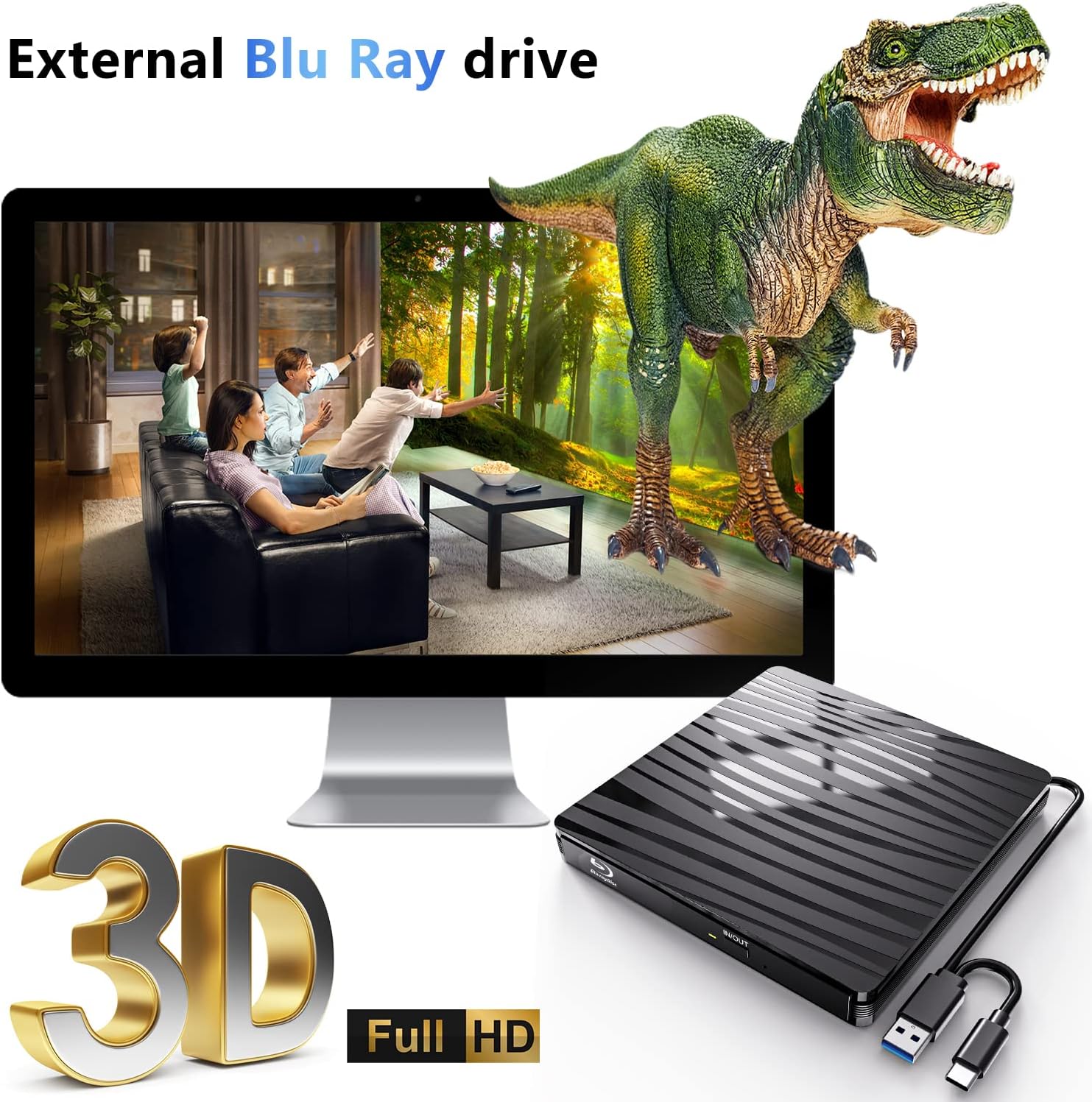 USB3.0 External Blu-ray Optica - đánh giá và giá Blu Ray Disc Player