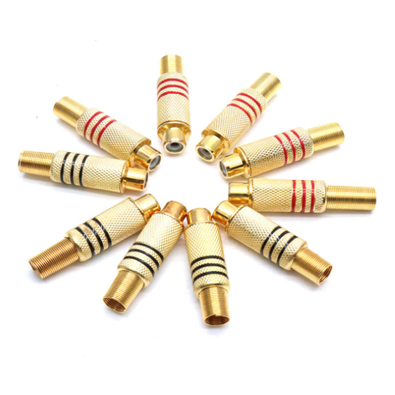4PCS RCA Plug Gold Plated Sold - đánh giá và giá Home Cinema Solution